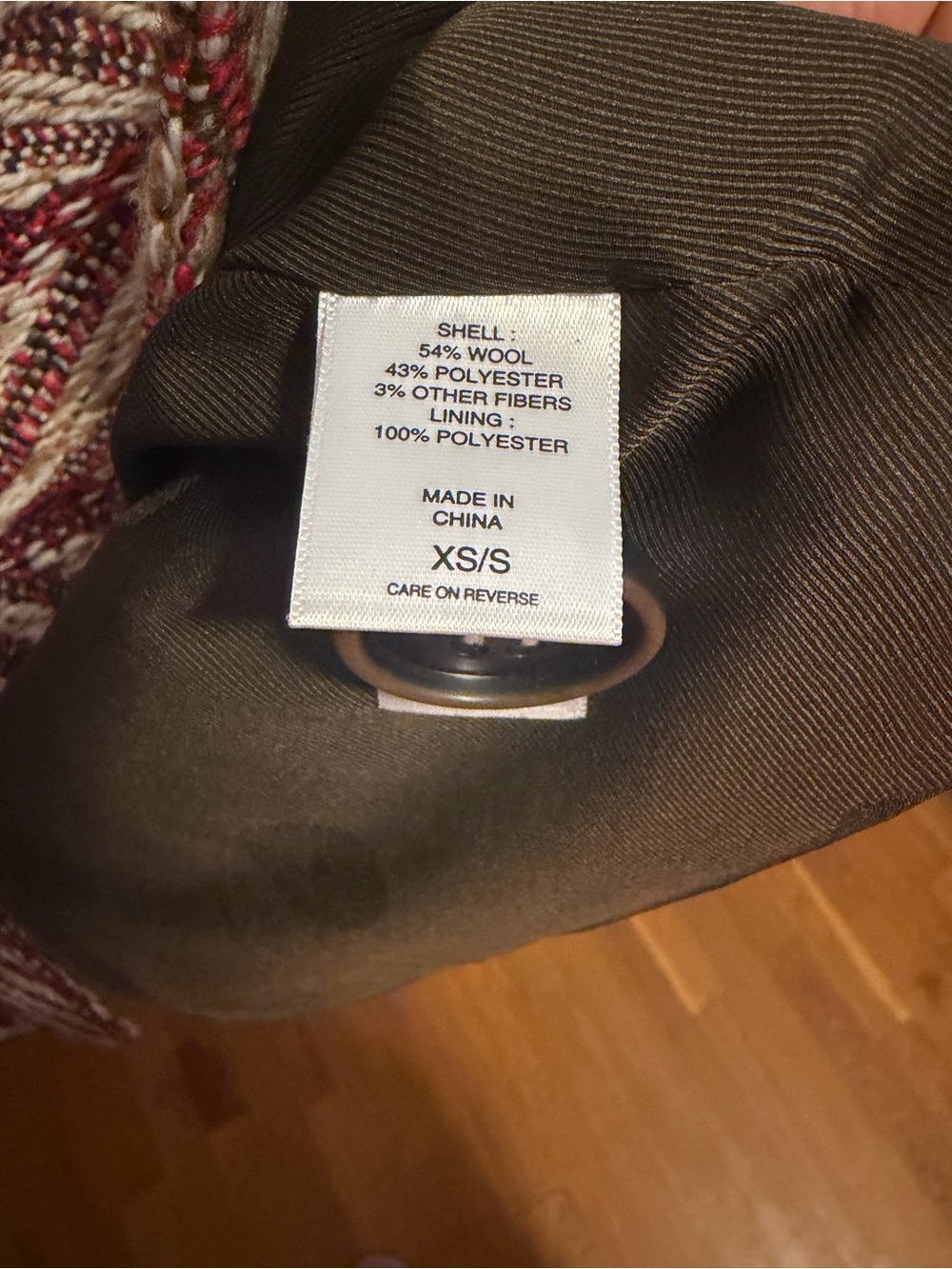 Happy X Nature Chevron Herringbone Cape Coat XS/S - Picture 3 of 9